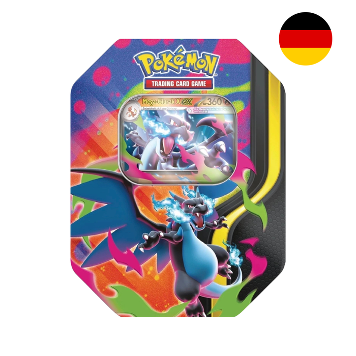 Pokémon - Mega-Glurak X ex - Tin-Box - Deutsch