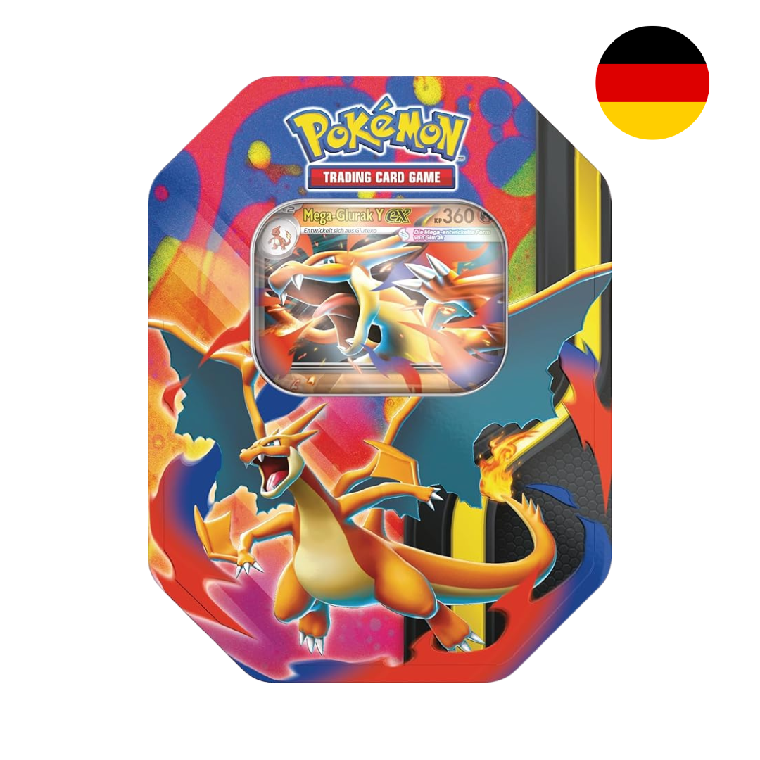 Pokémon - Mega-Glurak Y ex - Tin-Box - Deutsch